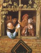 Jan Steen Rhetoricians at a Window (mk08) Spain oil painting artist